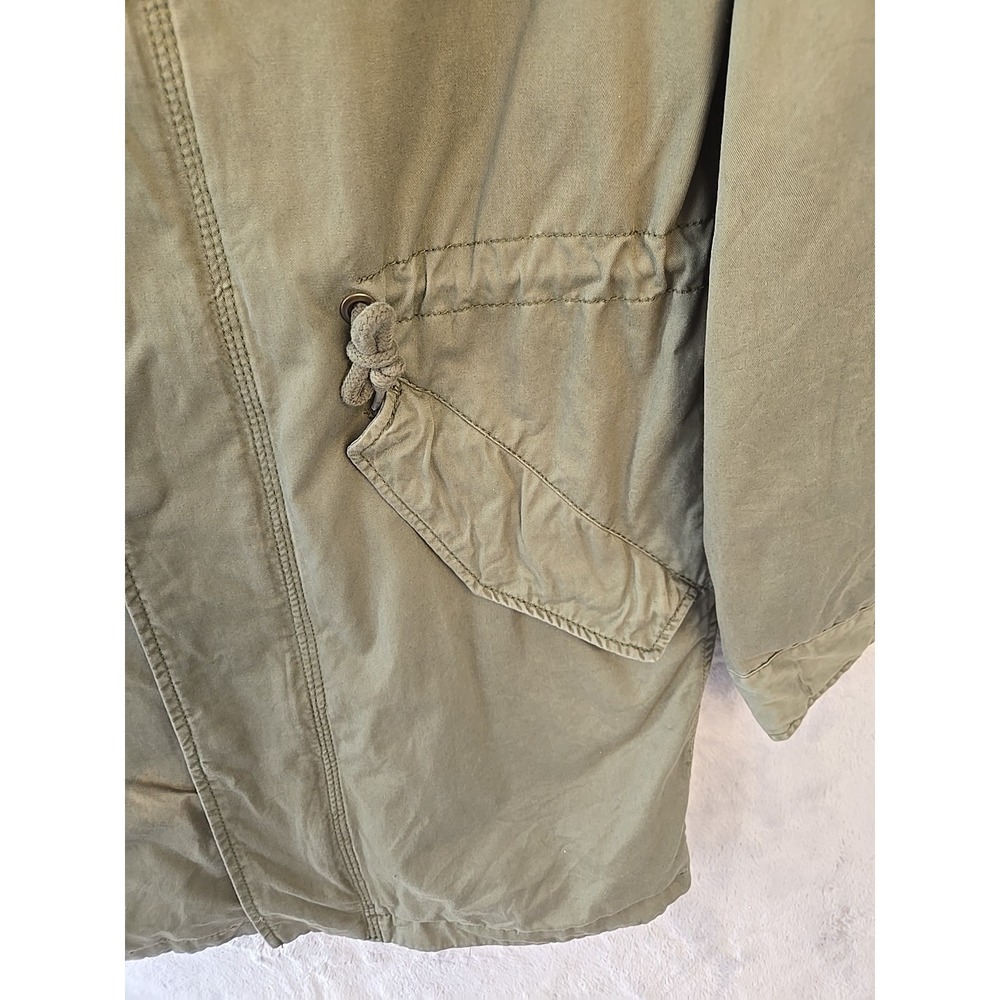 Aeropostale Fishtail Parka Jacket Hooded Army Coat Women's Size X-Small Green - Picture 4 of 13